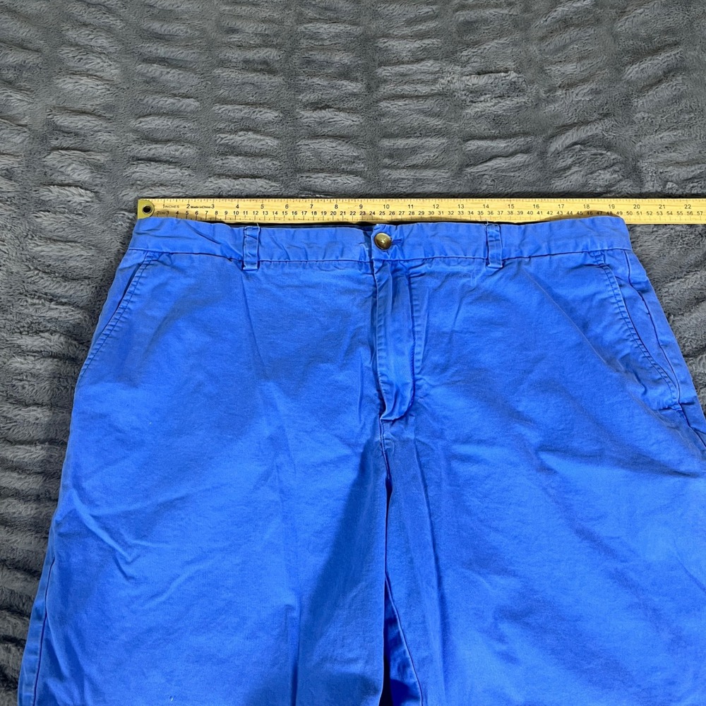 Vineyard Vines Mens Size 40 Blue Cotton Stretch Flat Front Chino Shorts AP964 - Picture 5 of 8